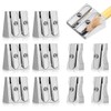 10 Pcs Pencil Sharpeners Set, 6 Pcs Double Hole &