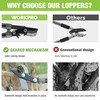 WORKPRO 28" Anvil Lopper with Geared Mechanism, Tree Trimmer with