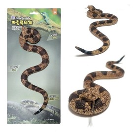 Reptile World 7.5.4 1P / Soft snake model made of flexible and durable TPR material / 파충류세계 칠점사 1P  유연하고 내구성 좋은 TPR 소재의 말랑말랑 뱀 모형
