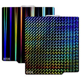 Wefuit - Placa de construcción H1H para impresora 3D Bambu Lab A1/X1C/X1/X1E/P1P/P1S impresora 3D, placa de acero de resorte de 257 x 257 mm, plataforma extraíble de doble cara (haz de luz H1H +