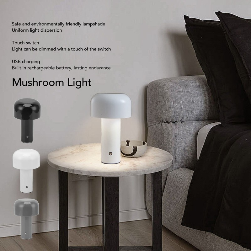 USB Mushroom Light Touch Control Mini Light Night Light with