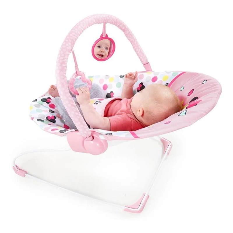 Silla mecedora para bebé Bright Starts Minnie Mouse’s Spotty Dotty