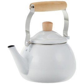 Wahei Freiz Cafe Blanc RB-1923 Kettle, Full Water, 0.4 gal (1.8 L), Suitable for Enamel, Induction and Gas Compatible