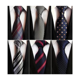 Mendence Necktie, Set of 6, Everyday Use, Business, Best Cost, Men's, Work, Everyday, Formal, Work, Graduations, Weddings, Brands, Choose from 10 Types, StyleG