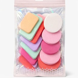 Set 10 Esponjas de Maquillaje Delgadas – Aplicación Precisa Para Base, Corrector y Polvo – Suaves y Reutilizables