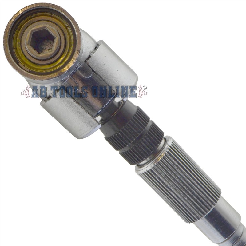 50mm Flexi Offset Screwdriver Bit Holder 90 Degree Drill Attachment