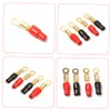 CHILDWEET Enhance Your Audio Experience 3 Pairs Brass Terminal Blocks