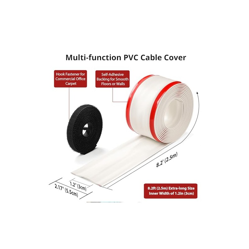 Cubierta de cable de 2,5 m, cubiertas de cable de