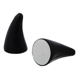 2Pcs Car Roof Sticker, 3D Devil Horns Sticker, Automotive Anti Collision Protector Decals, Front Rear Bumper Decoration, Vehicle Helmet Interior Decal for Most Vehicles