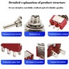 Dujelixa 10pcs Miniature Toggle Switch Electronic 3Pin 2Position MTS-102 Self