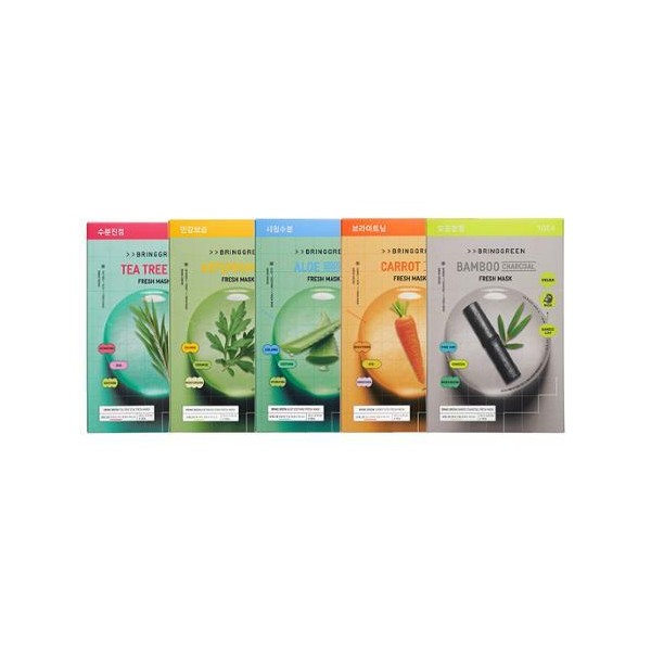 BRINGGREEN Fresh Mask Sheet 10P 5 Options To Choose -