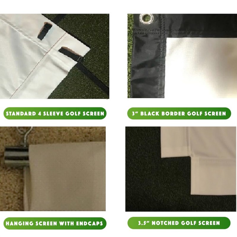 SPECTRUM GOLF SIMULATORS- Golf Impact Screen Poly Blend for Golf