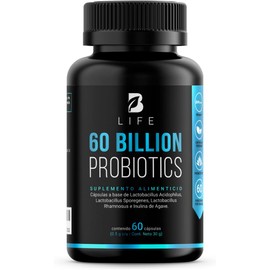 B Life Probióticos 60 Billones UFC 60 Cápsulas de Liberación Retardada
