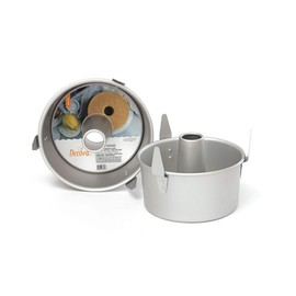 Decora 0062685 Backform Angel Food Ø 17,5 x 8,5 cm H, Legierter Stahl, 8 inches, Silber/Schwarz