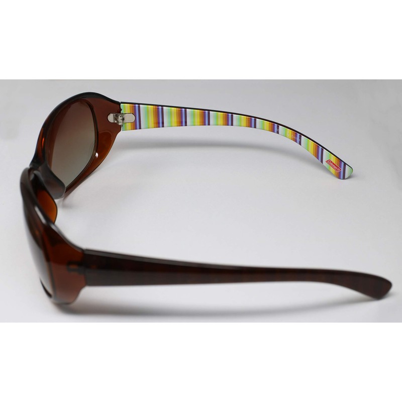 Coleman CLA01-5 Sunglasses, UV Protection, Polarized Lenses, Brown Stripe