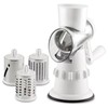 Cheese Grater, Manual Drum Grater with 3 Removable Drum Blades,