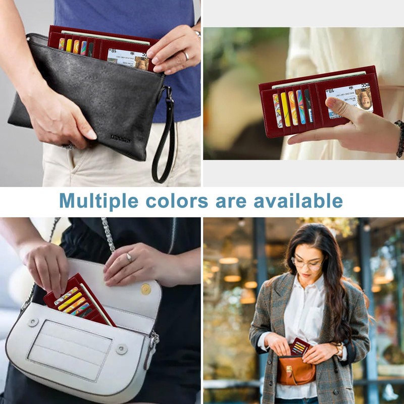 XEYOU Women Slim Rfid Blocking Credit Card Case Holder Wallet