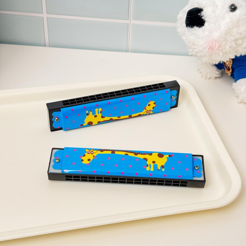 Harmonica, Giraffe Pattern Harmonica Kids, 16-Hole – Fun Giraffe Gift