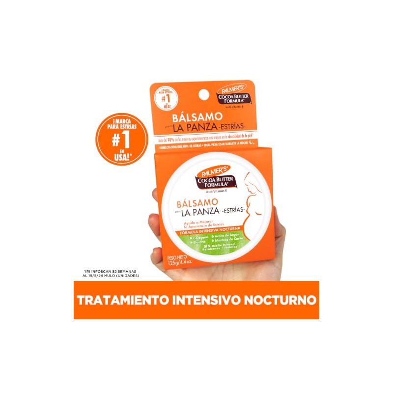 Palmer Cocoa Butter Formula Tummy Bálsamo Panza Estrías Cuidado Piel