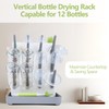 EeJyah Baby Bottle Drying Rack for 12 Bottles, Space Saving