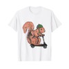 Squirrel on a scooter Retro style T-Shirt