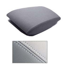 Priprilod Leather Center Console Lid Armrest Cover Skin Gray Compatible with Toyota Camry 2007 2008 2009 2010 2011