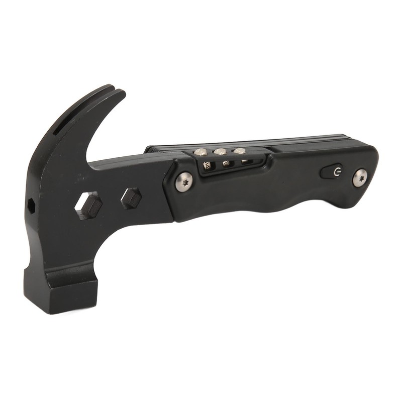 Multifunctional Hammer Foldable Small Portable Multitool Hammer with LED Light