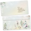 Flöckchen 25 Sets Christmas Letter Paper with Envelope without Window,
