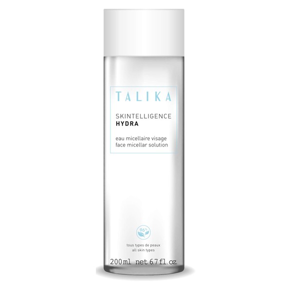 Talika Skintelligence Hydra Face Micellar Solution Moisturising Micellar Cleansing Water - Face and Eye Make Up Remover Without Rinse - For All Skin Types - 200 ml