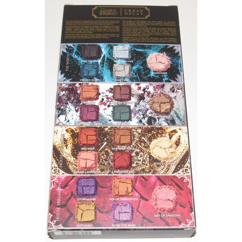 Urban Decay Game Of Thrones 20 Eyeshadow Palette NIB Full
