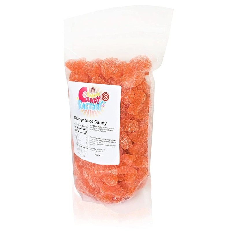 Sarahs Candy Factory Orange Slice Candy 5 Lbs in Bag