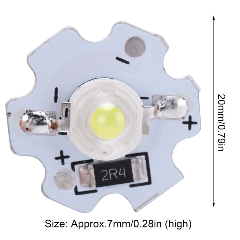 25Pcs 5V LED Chips 200LM 3W High Power LED Lamp