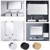 Mirror Clips, Thickened Brass Mirror Floating Glass Clip - Round