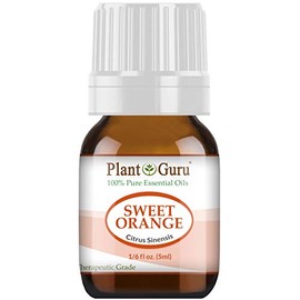 Sweet Orange Essential Oil 5 ml 100% Pure Undiluted Therapeutic Grade Citrus Sinensis, Cold Pressed from Fresh Orange Peel, Great for Aromatherapy Diffuser, Relaxation and Calming, Natural Cleaner.