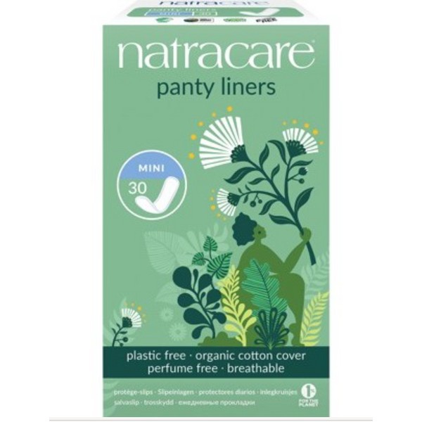 Natracare Panty Liners Mini 30 Pack
