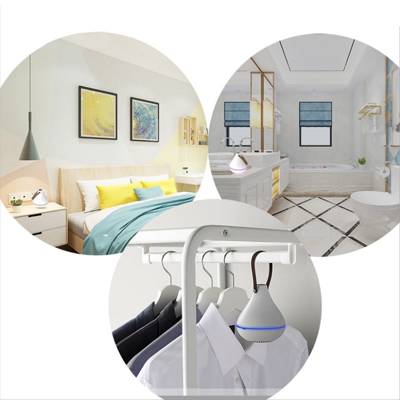 White ABS Mini Portable USB Charging Aromatherapy Essential Oil Diffuser