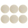 sourcing map 6 Pcs Leather Coasters, Round Drinks Coasters for