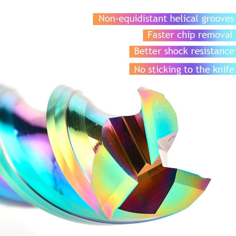 4 mm Carbide Square End Mill for Aluminium Copper Applications,