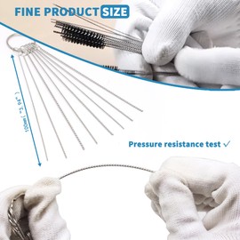 OXCANO Carburetors Carbon Dirt Jet Remove Cleaner, 20 Cleaning Needles + 10 Nylon Brushes Tool Kit, Compatible with Motorcycle ATV Moped Welder Carb Chainsaw Spray Guns