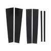 FZJDSD 6PCS Glossy Black Pillar Post Door Window Trim Cover