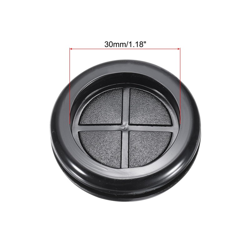 QUARKZMAN Rubber Sleeve Round Mounted on Both Sides, Diameter 38