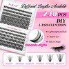 Cluster Lashes D Curl Lash Clusters 280 Pcs Lash Extension