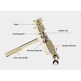 VOANZO Bike Chain Tool, Bicycle Chain Breaker Spliter Link Remover Chain Repairing Tool Bicycle Chain Rivet Tool (Silver)
