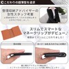 Lacorte Luce Money Clip, Genuine Cow Leather, Lightweight, Thin, 0.3