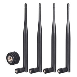 Bingfu 4G LTE 6dBi SMA Male Antenna (4-Pack) Compatible with Spypoint Spypoint Flex-S Dark Flex-Plus Flex-M G-36 Flex Dual-Sim Cell-Link Trail Game Camera Cellular Router Wireless Security Camera
