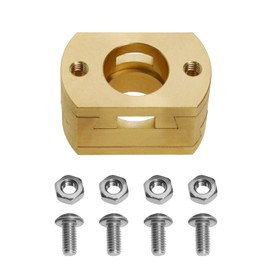ECSiNG 18mm Square Brass Coupling Square Brass Coupling 3D Printer Coupling Parts T8 Z Axis Coupling Compatible with Creality CR10 CR10S Pro 3D Printers