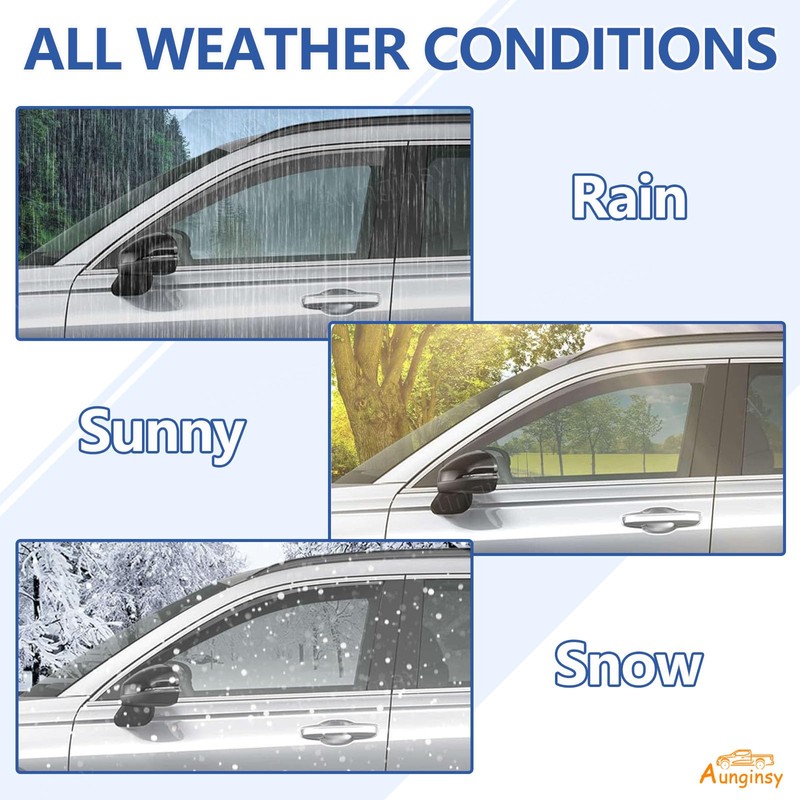 Aunginsy Side Window Rain Guards Visor Deflectors Compatible with Toyota