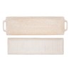 Mud Pie Long Nested Stoneware Trays, small 4 3/4" x
