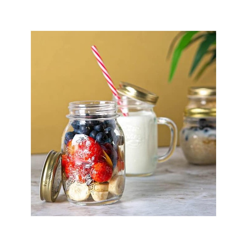 Bormioli Rocco Quattro Stagioni set of 4 Clear Airtight Mason