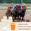 Tioncy 100 Pack 16 oz Derby Plastic Cups Bulk, Frosted